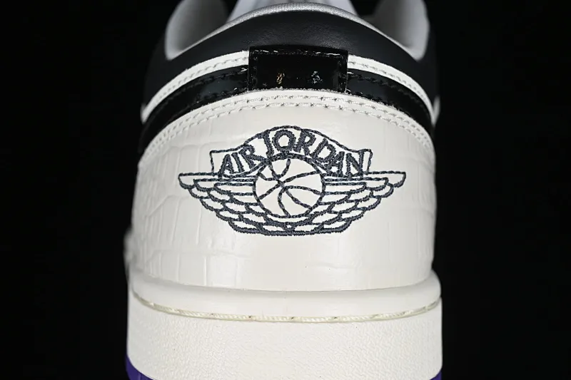 All categories Air Jordan Jordan series basketball shoes Air Jordan 1 Low G version pure original Air Jordan 1 Low "Purple" AJ1 Joe 1 white black purple low-top cultural casual sneakers HF5759-101